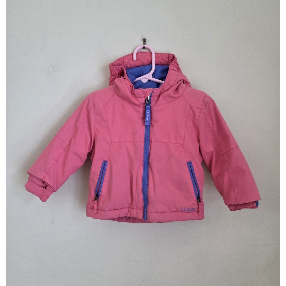 LLBean Kids Pink Winter Parka Thinsulate Grow Cuffs 6-12 Months